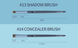 MAANGE BLUE 18 Pcs Makeup Brushes Set