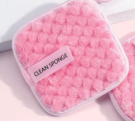 1 pc SQUARE Clean sponge  Makeup Microfiber Cloth Pads Remover Face Cleansing Towel Reusable Cleansing Makeup Sponge